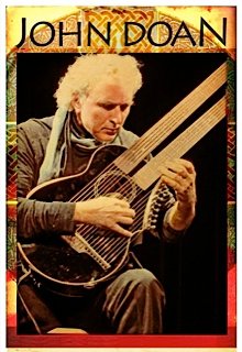 John Doan European Concert Tour Poster 2012 playing the Brunner travel harp guitar