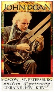 John Doan Concert Poster for Moscow and St Petersburg in Russia and then Ukraine 2012